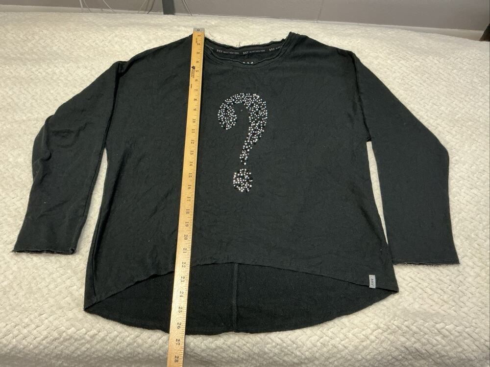 Marc New York Performance Women's Black Sparkle,LongSleeve Sweatshirt Sz XL,4288